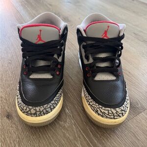 Jordan 3 Retro - Size 7Y, Black Cement 2018 BG (No Original Box)